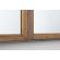 Oglinda perete otel lemn maro border 92.5x2x52.5 cm
