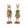Set 2 figurine iepurasi paste din textil 11x7x37 cm