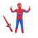 Set costum ultimate spiderman ideallstore® pentru copii, 100% poliester, 110-120 cm, rosu si sabie cu lumini
