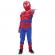 Set costum ultimate spiderman ideallstore® pentru copii, 100% poliester, 110-120 cm, rosu si sabie cu lumini