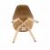 Scaun tapiterie catifea maro picioare lemn fag lorita 48x57x81 cm