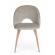 Set 4 scaune catifea gri linzey 53x60x82 cm