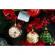 Set de 24 ornamente de brad, flippy, de tip glob, multicolor, cu ø de 8 cm, din plastic, cu finisaj sclipitor , cutie  19  cm lungime x 42  cm inaltime x 19  cm adancime