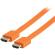 Cablu hdmi - hdmi high speed plat cu eternet 2m portocaliu valueline