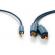 Cablu audio profesional jack 3.5 mm - 2x rca 5m aurit albastru clicktronic
