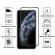Folie protectie Premium compatibil cu iPhone XR iPhone 11, Apple, Full Cover Black 6D, Full Glue, Sticla securizata, transparent negru