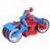 Spiderman set figurina si vehicul web blast cycle