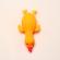 Jucarie squeeze, model rata, antistres, galben,13 cm , pentru copii