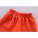 Costumas pentru fetite cu bluzita cu cirese portocalii (marime disponibila: 6-9