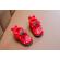 Pantofi imblaniti rosii - cirese (marime disponibila: marimea 21)