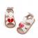 Sandalute albe cu doua inimioare (marime disponibila: 3-6 luni (marimea 18