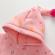 Salopeta captusita roz somon pentru fetite - fundite colorate (marime