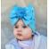 Caciulita tip turban cu funda din satin aplicata in fata (marime disponibila: