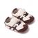 Adidasi ivoire cu maro pentru baietei (marime disponibila: 3-6 luni (marimea 18